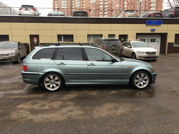 2004 BMW 3 серии 330xd IV (E46) Рестайлинг, зелёный - вид 6