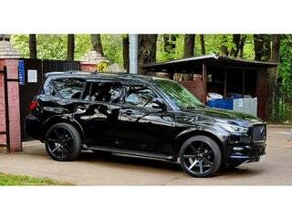 2018 Infiniti QX80 I Рестайлинг 2, чёрный, 6200000 рублей, вид 4