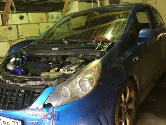 2008 Opel Corsa OPC D, голубой