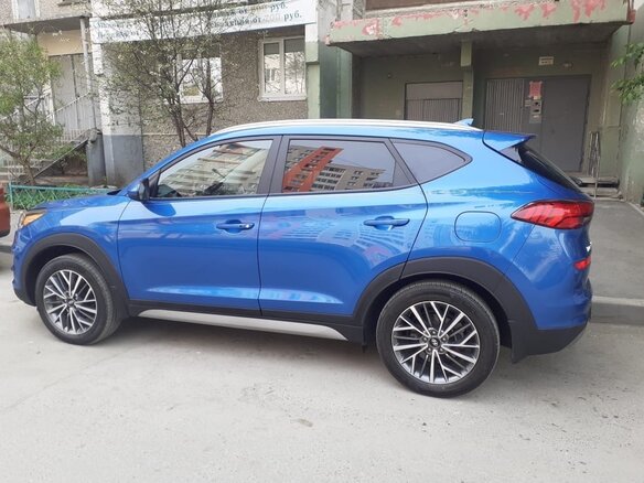 2020 Hyundai Tucson III Рестайлинг, синий, 2800000 рублей - вид 7