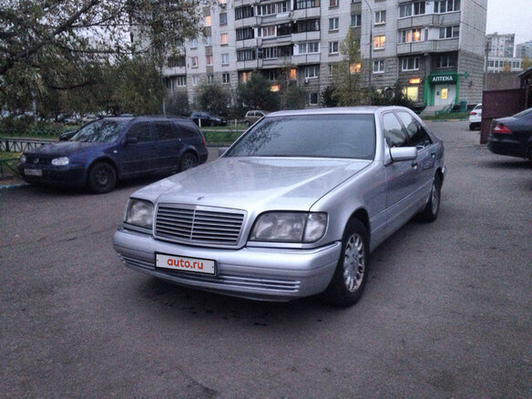 1995 Mercedes-Benz S-Класс 350 III (W140) Рестайлинг, серебристый