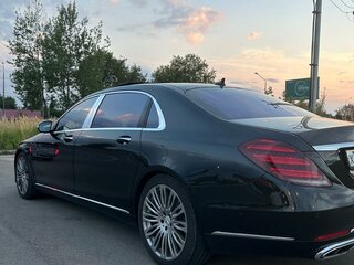 2019 Mercedes-Benz Maybach S-Класс 560 I (X222) Рестайлинг, чёрный, 7200000 рублей, вид 5