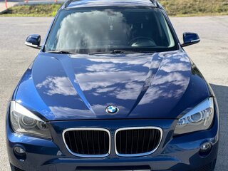 2013 BMW X1 18i I (E84) Рестайлинг, синий, 1390000 рублей, вид 4