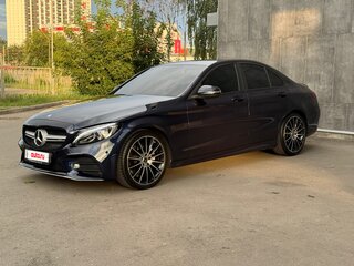 2017 Mercedes-Benz C-Класс 200 IV (W205), синий, 2350000 рублей, вид 1