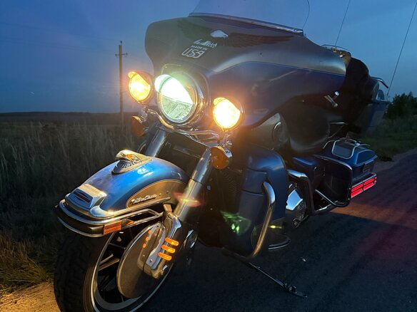 1997 Harley-Davidson Electra Glide, синий, 820000 рублей - вид 6