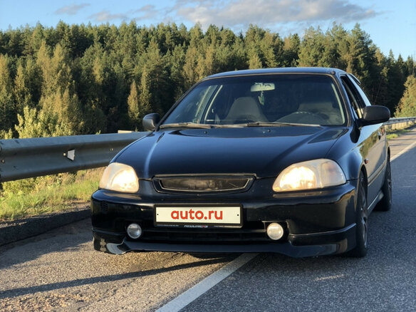 1995 Honda Civic VI, чёрный