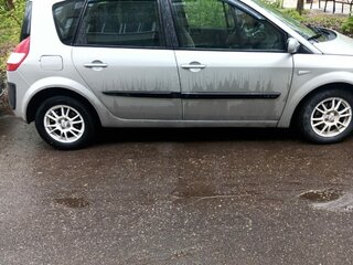 2005 Renault Scenic II, серебристый, 380000 рублей, вид 2
