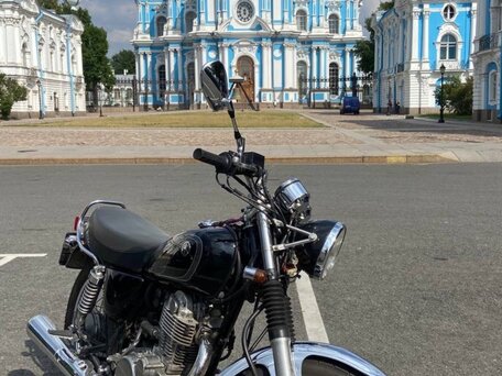 2013 Yamaha SR400, чёрный, 370000 рублей, вид 1