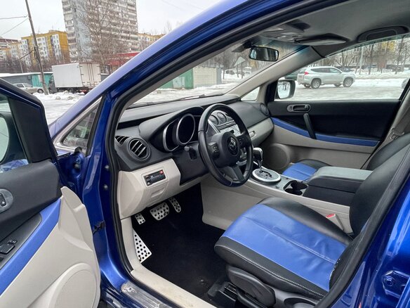 2007 Mazda CX-7 I, синий, 685000 рублей - вид 5