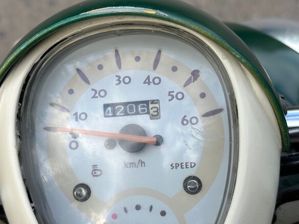 2008 Honda Crea Scoopy, зелёный, 90000 рублей - вид 5
