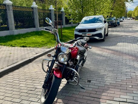 2007 Yamaha XV 1700 Warrior, красный, 1200000 рублей, вид 3