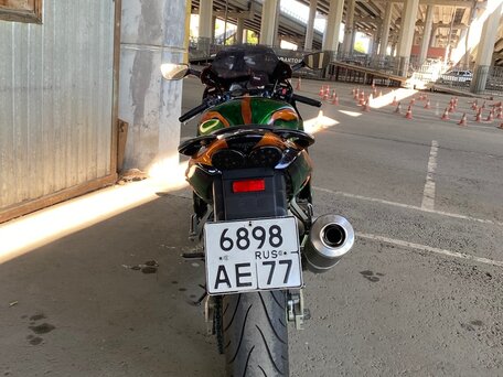 2001 Kawasaki ZX-9R Ninja, зелёный, 400000 рублей, вид 2