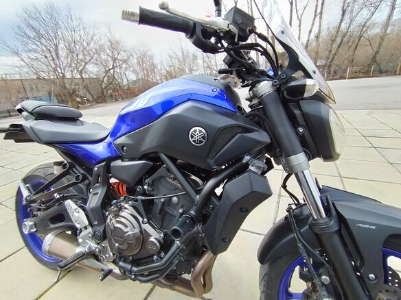 2017 Yamaha MT-07 (FZ-07), синий, 730000 рублей - вид 17