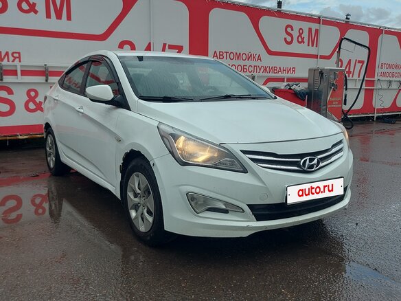 2016 Hyundai Solaris I Рестайлинг, белый, 600000 рублей - вид 7