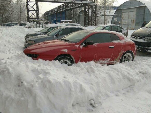 2007 Alfa Romeo Brera I, красный - вид 1