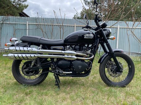 2015 Triumph Scrambler, чёрный, 625000 рублей, вид 2