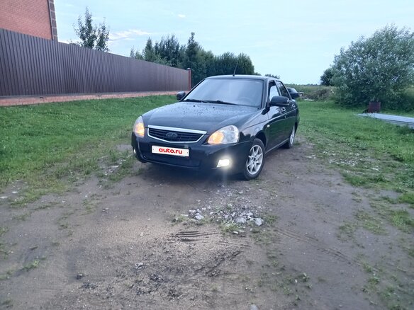 2007 Lada (ВАЗ) Priora I, чёрный, 170000 рублей - вид 4