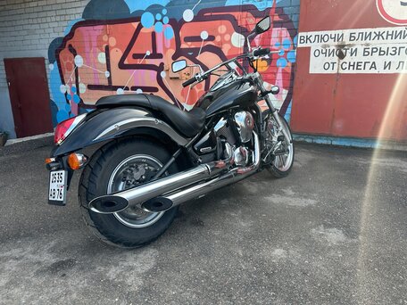 2007 Kawasaki VN900 Vulcan, чёрный, 619000 рублей, вид 3
