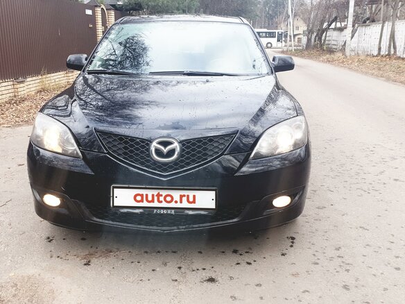 2008 Mazda 3 I (BK) Рестайлинг, чёрный