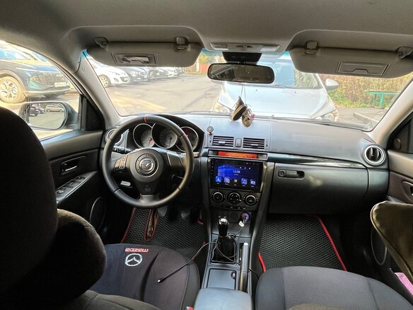 2007 Mazda 3 I (BK) Рестайлинг, чёрный, 550000 рублей - вид 3