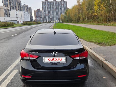 2015 Hyundai Elantra V (MD) Рестайлинг, чёрный, 1200000 рублей, вид 3