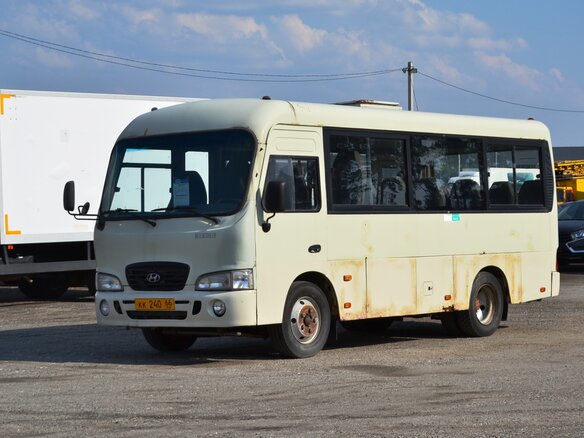 2007 Hyundai County, бежевый - вид 1