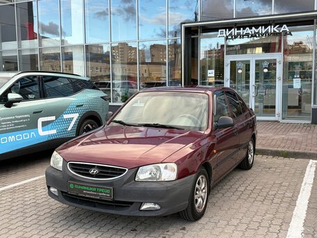 2007 Hyundai Accent ТагАЗ II, красный, 372000 рублей, вид 1