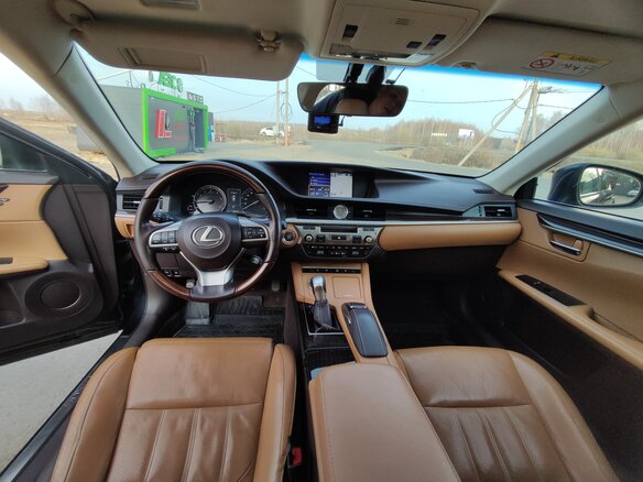 2015 Lexus ES 250 VI Рестайлинг, чёрный, 2500000 рублей - вид 6