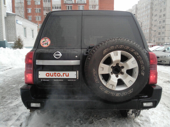 2007 Nissan Patrol V (Y61) Рестайлинг, чёрный