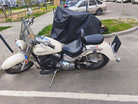 2003 Yamaha XVS400 Drag Star, белый, 220000 рублей, вид 1