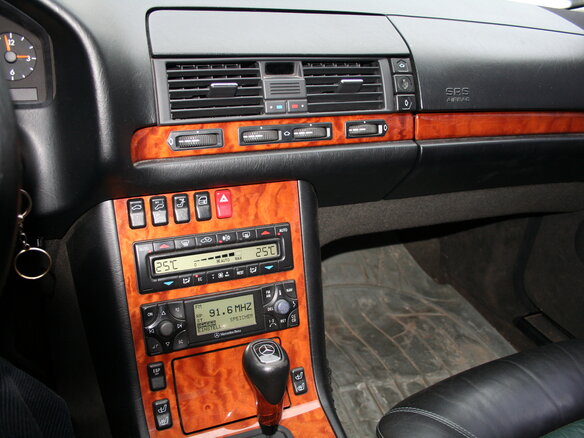 1998 Mercedes-Benz S-Класс 500 III (W140) Рестайлинг, чёрный - вид 8