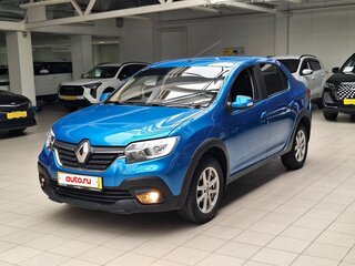 2019 Renault Logan Stepway II Рестайлинг, синий, 910000 рублей, вид 3