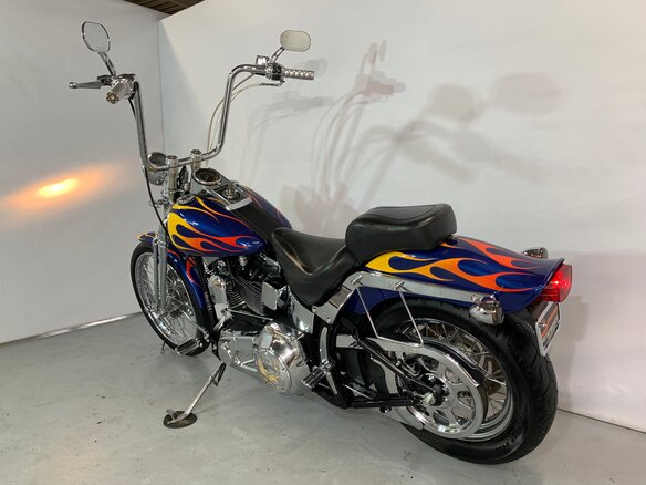 2006 Harley-Davidson Springer Softail, синий - вид 8
