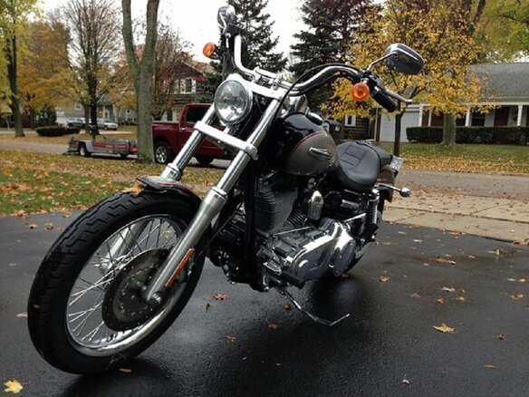 2009 Harley-Davidson Dyna Super Glide, чёрный - вид 4