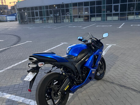 2008 Kawasaki ZX-6R Ninja, синий, 630000 рублей, вид 5