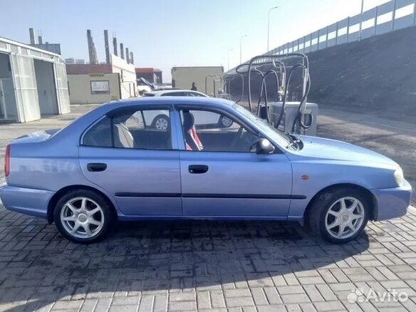 2007 Hyundai Accent ТагАЗ II, фиолетовый, 499000 рублей - вид 1