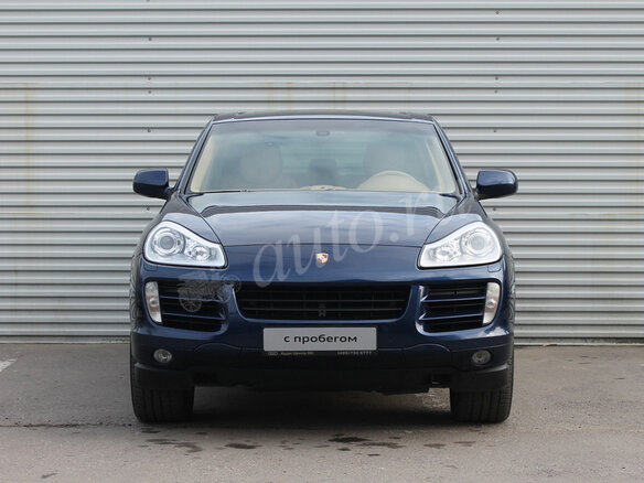 2009 Porsche Cayenne Diesel I Рестайлинг (957), синий - вид 2