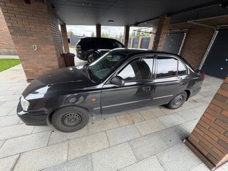 2011 Hyundai Accent ТагАЗ II, чёрный, 340000 рублей, вид 4