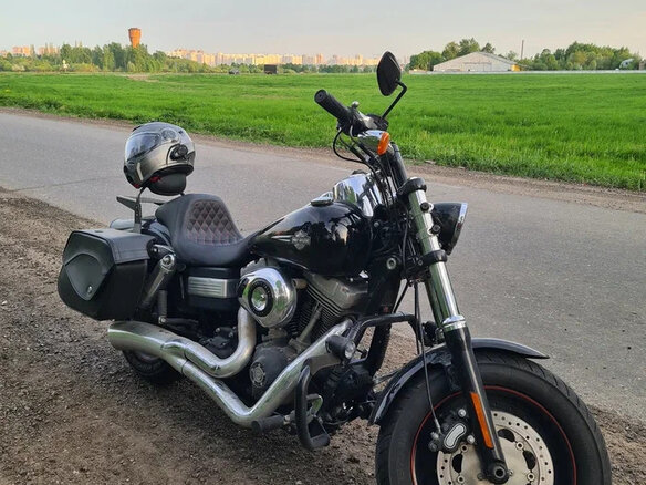 2011 Harley-Davidson Fat Bob, чёрный, 1050000 рублей