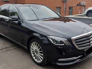 2019 Mercedes-Benz S-Класс 350 d Long VI (W222, C217) Рестайлинг, чёрный, 6750000 рублей, вид 2