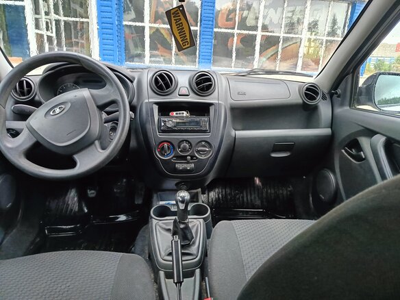 2013 Lada (ВАЗ) Granta I, серебристый, 365000 рублей - вид 14
