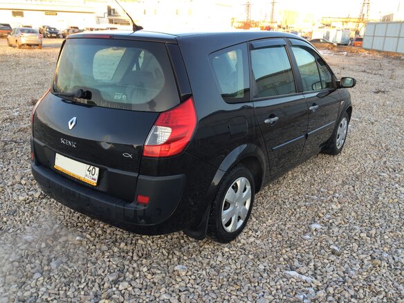 2007 Renault Scenic Grand II Рестайлинг, чёрный - вид 2