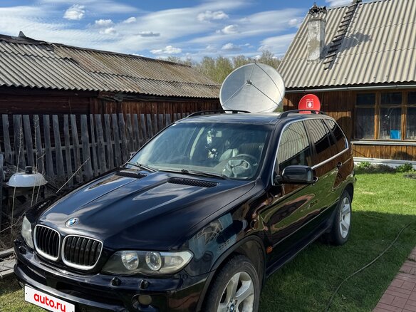 2005 BMW X5 4.4i I (E53) Рестайлинг, чёрный, 1000000 рублей