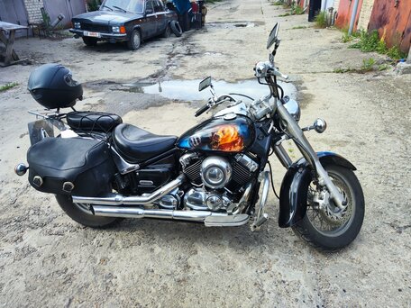 2002 Yamaha XVS650 Drag Star, чёрный, 449999 рублей, вид 1