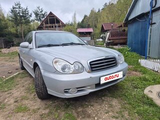 2009 Hyundai Sonata ТагАЗ IV (EF) Рестайлинг, серебристый, 320000 рублей, вид 1