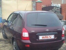2012 Lada (ВАЗ) Kalina I, коричневый - вид 2
