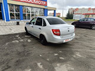 2013 Lada (ВАЗ) Granta I, серебристый, 365000 рублей, вид 4