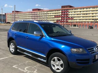 2006 Volkswagen Touareg I, синий, 1300000 рублей, вид 1