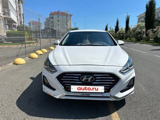 2018 Hyundai Sonata VII (LF) Рестайлинг, белый, 1380000 рублей, вид 3