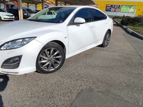 2012 Mazda 6 II (GH) Рестайлинг, белый, 1050000 рублей